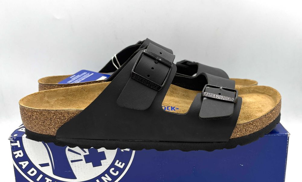 ‼️Nowe oryginalne klapki BIRKENSTOCK Arizona czarne 43 AZ 245 skóra