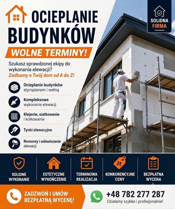 Ocieplanie budynków styropianem i wełną
