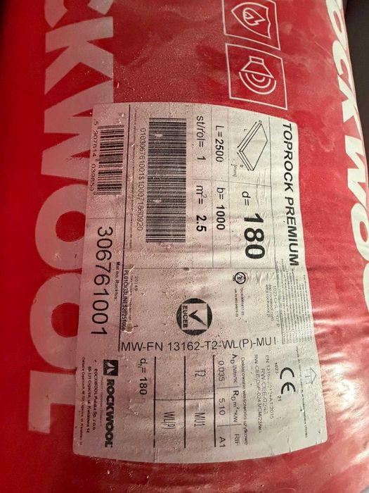 Wełna Rockwool Toprock Premium 18 cm