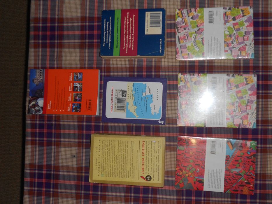 Livros ingles frances dicionario ajuda lingua turismo cidade