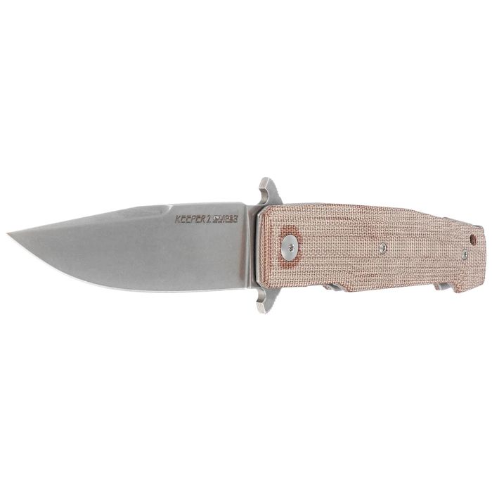 Nóż składany Viper Keeper 2 Natural Canvas Micarta, Stonewashed Elmax