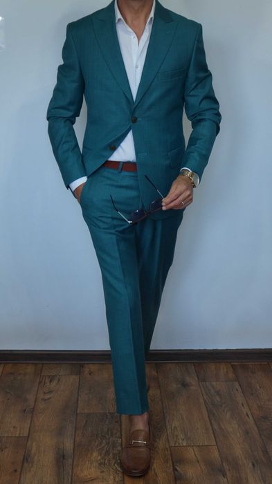 Garnitur Trzyczęściowy Sartori Milano Rozmiar 48 Kolor Zielony