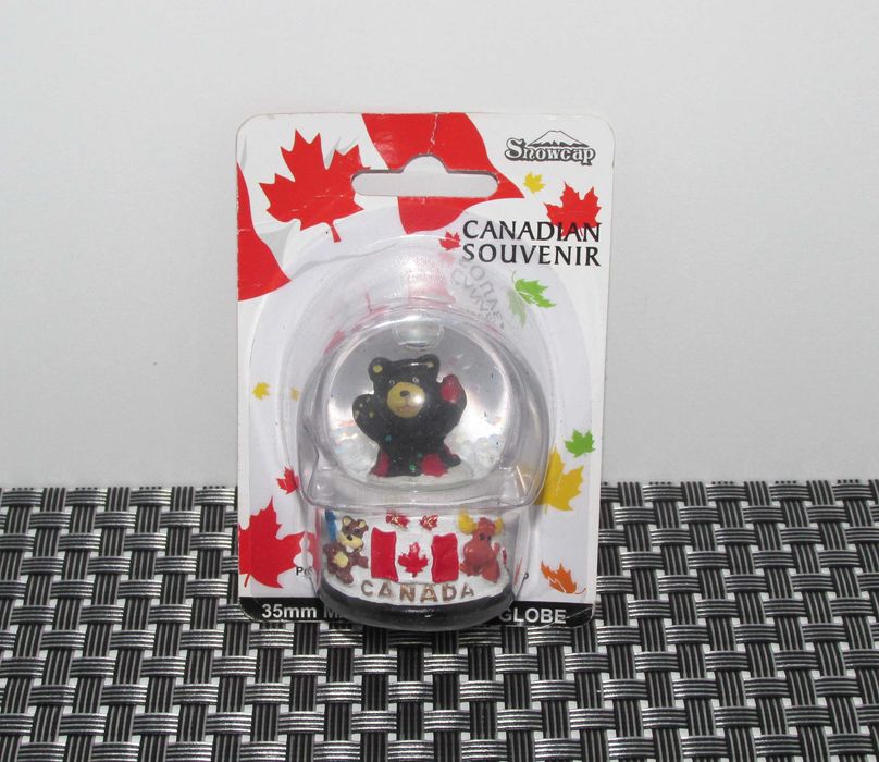 Magnetic Snow Globe Canadian Souvenir Snowcap