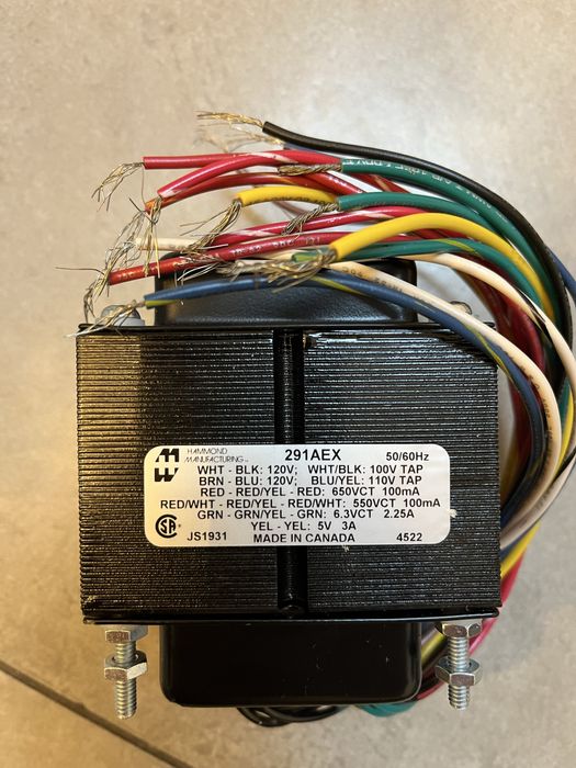 Transformator sieciowy  do wzmacniaczy lampowych Hammond 291 AEX