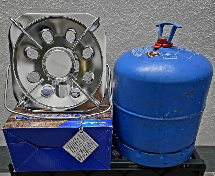 Conjunto fogão gás Campingaz + garrafa com gás