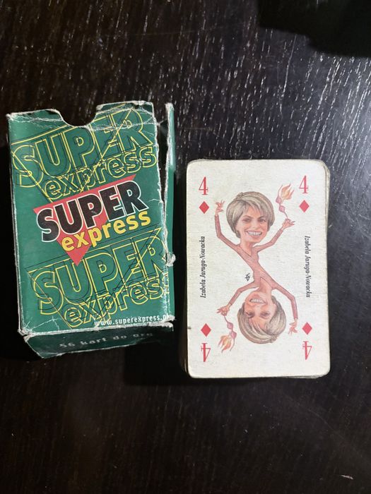 Karty z politykami super express
