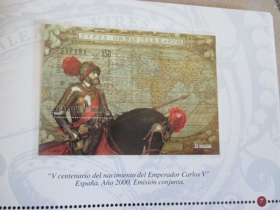 CARLOS V - V Centenario nascimento - Selos e Fdc varios paises - 2000