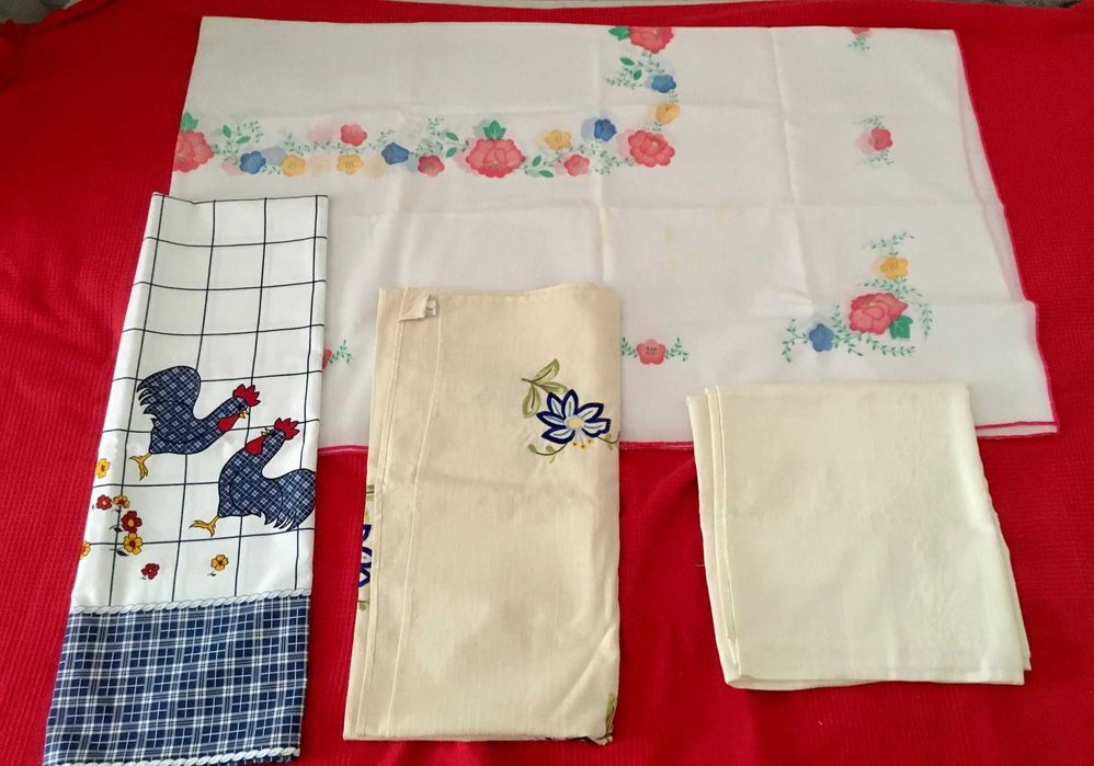 Lote de têxteis antigos para casa