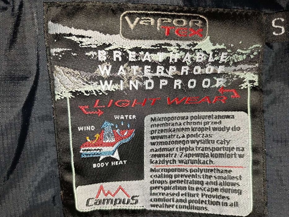 Kurtka trekkingowa Campus Activo VaporTex, unisex, rozmiar S