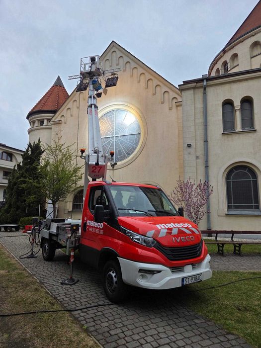 Wynajem Podnośników Koszowych 16-30m | Zwyżki 4x4 | Warszawa Mazowieckie | kat.B | do 3,5t