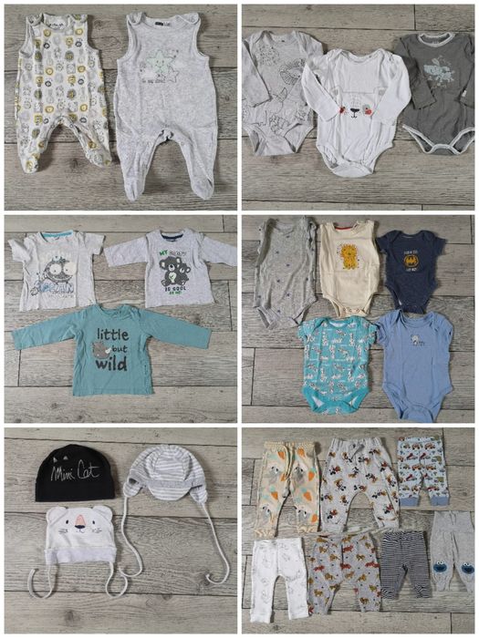 Czapka niemowlęca, paka ubranek