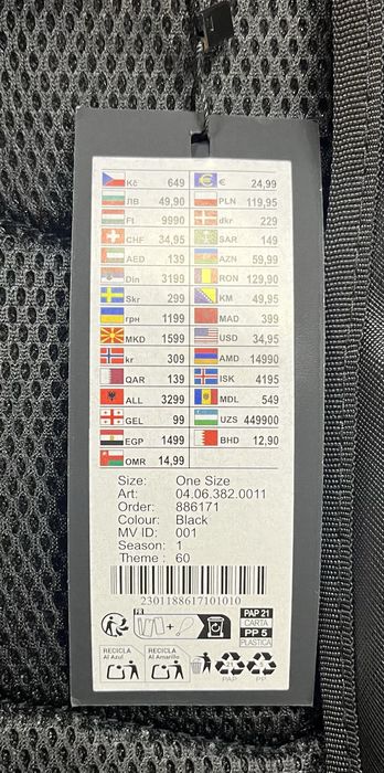 Elegancki czarny plecak miejski Icono damski męski