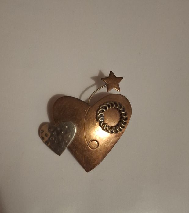 Вінтажна  мідна брош