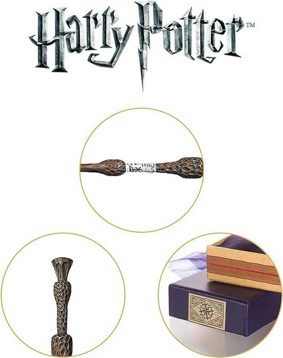 Harry Potter varinha Dumbledore caixa Ollivanders The Noble Collection