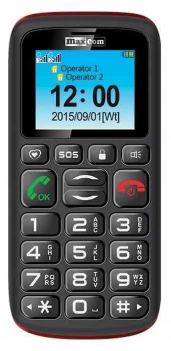 Telefon komórkowy Maxcom MM428 32 MB / 32 MB czarny