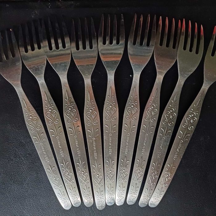 Вилки столовые СССР новые узор  нержавеющая сталь нержавейка нерж
