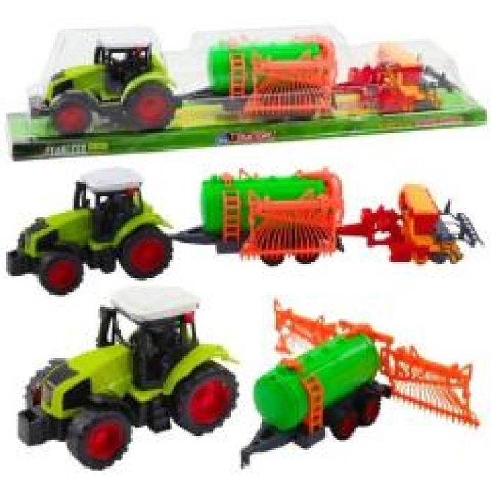Traktor farmerski cysterna + zagrabiarka ,114x587 mm
