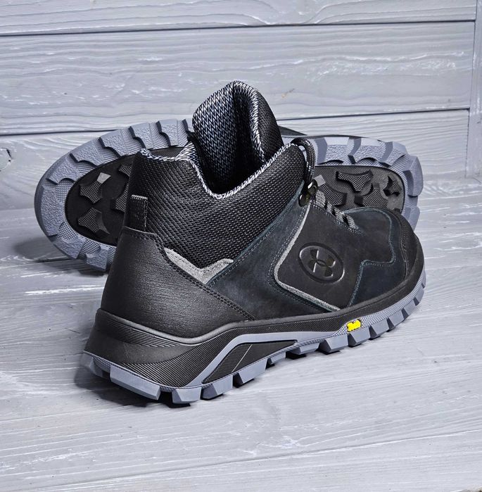 Мужские койот хаки черные прошитые зимние деми ботинки на мембране!!!