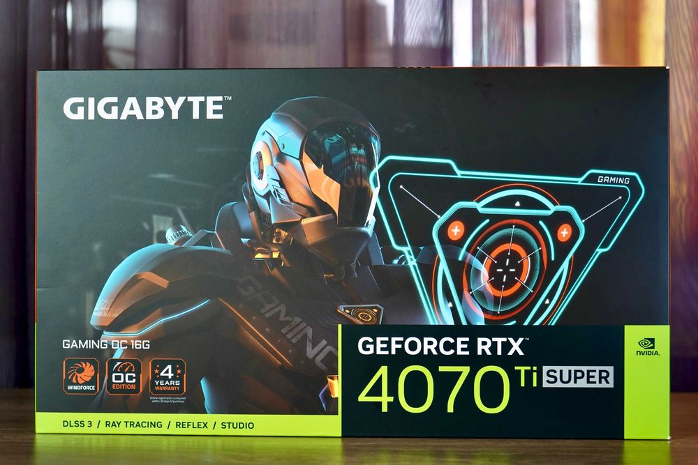 Видеокарта GIGABYTE GeForce RTX 4070 Ti SUPER GAMING OC 1 шт. USED!