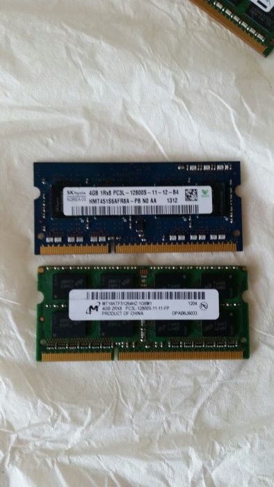 Память SODIMM Samsung, Hynix DDR3 4GB PC3-12800S 1600 MHz