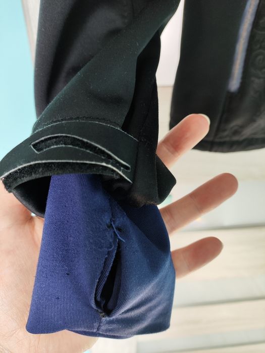 Kurtka Softshell Crivit M 40/42 czarna granatowe wstawki