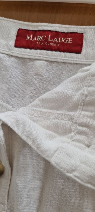 MarcLauge  spodnica białą len długa L