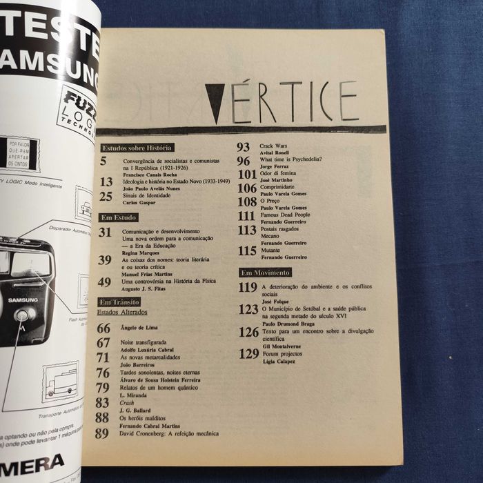 Revista Vértice 56 - Setembro-Outubro 1993