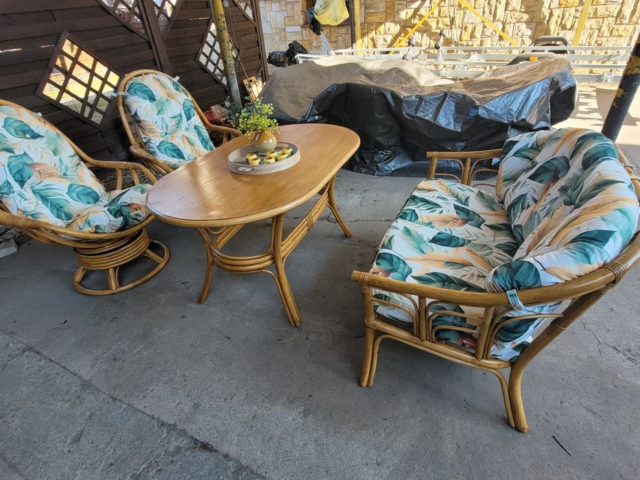 Meble z bambusa ogrodowe super stan