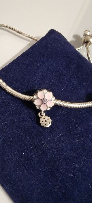 Charms zawieszka Pandora podwójny kwiatek