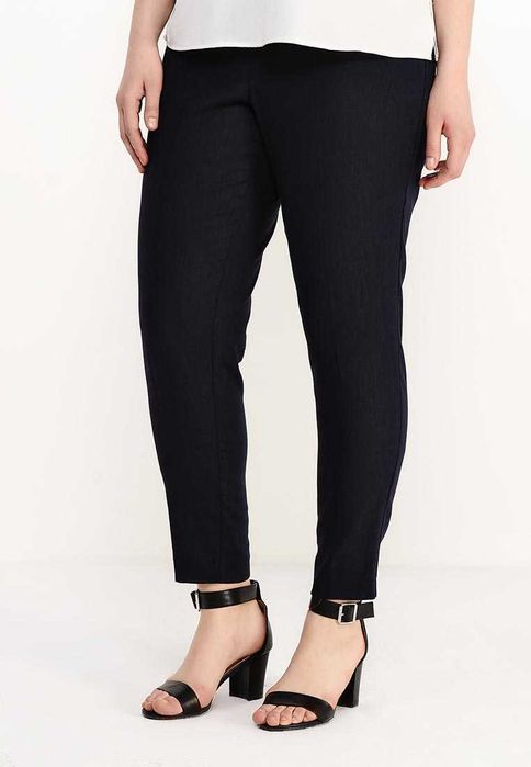 Женские летние брюки Evans 50 52 54 большой разме лен штаны xl 2xl 3xl