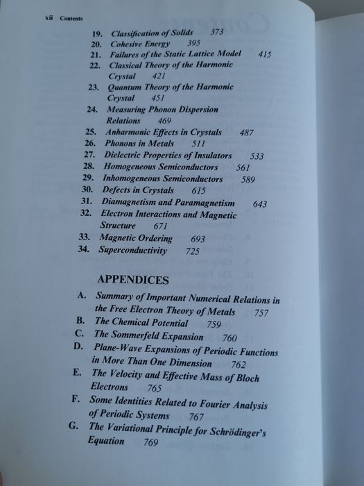 Solid state physics Ashcroft Mermin