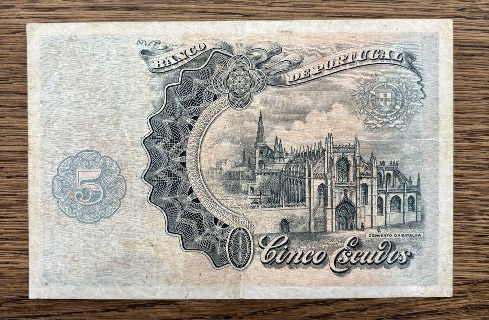 Nota 5 escudos 1921
