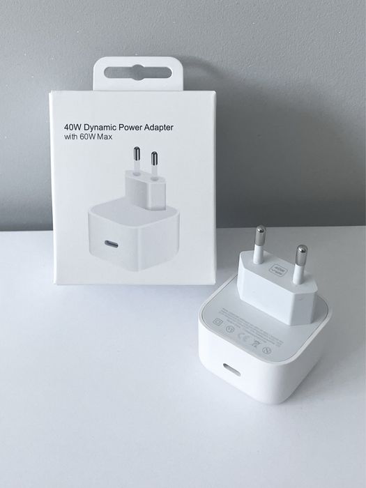 Ładowarka 40W iPhone z Kablem Lightning USB-C 1m - Zestaw do iPhone