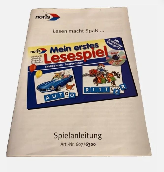 Гра для вивчення німецької мови Deutsch Mein erstes Lesespiel + CD