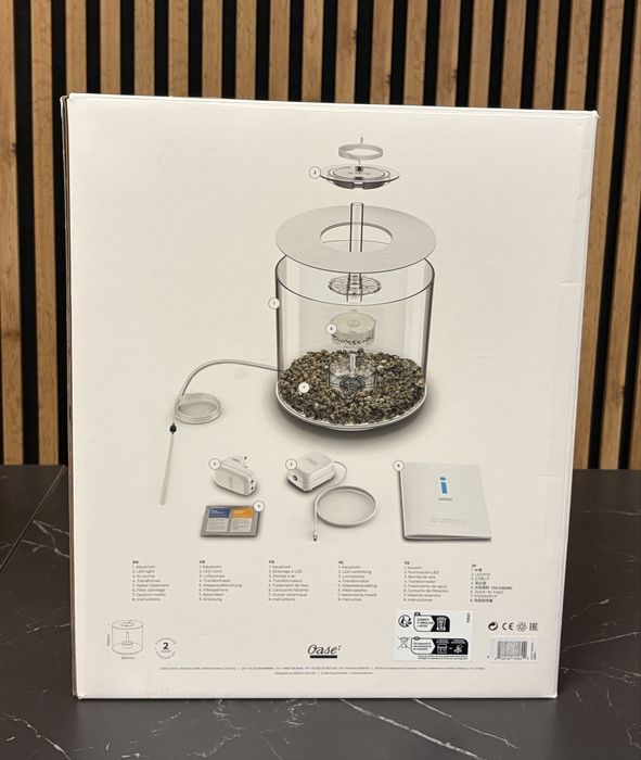 Akwarium Biorb Tube 15L LED czarne | zestaw + oryginalne dodatki Oase