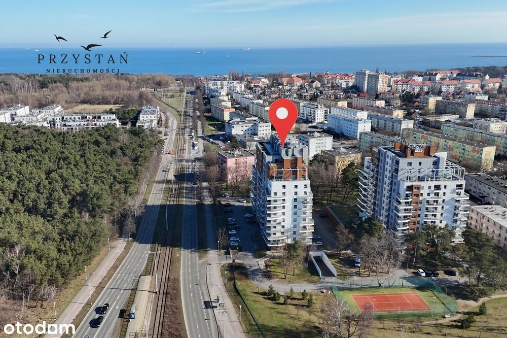 Widok na morze i Park Reagana | 23% VAT | Atal | Taras 21 m2 | Brzeźno