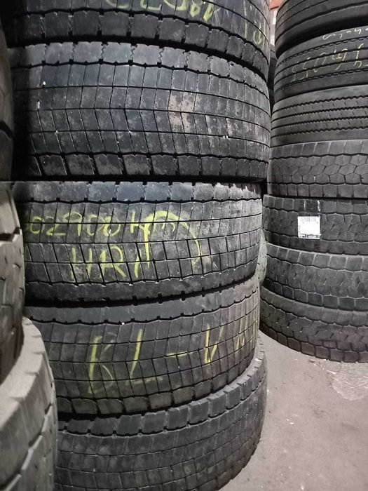 Вантажні шини 285/70R19.5 вживана БУ бв з Німеччини тяга руль трал стан до 10 мм Michelin Continental Goodyear склад Київ відправка САТ Делівері