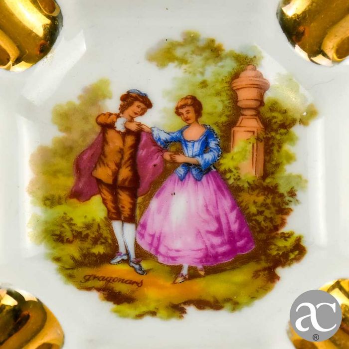Cinzeiro em porcelana Limoges - França