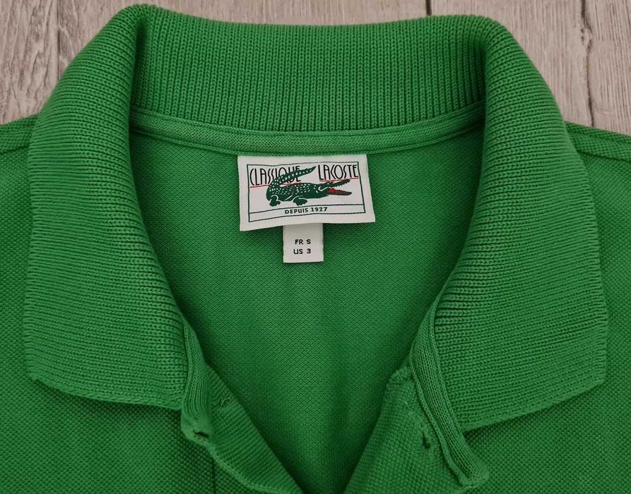 NOWA Koszulka POLO męska LACOSTE (rozmiar S/M/L) ZIELONA oryginalna