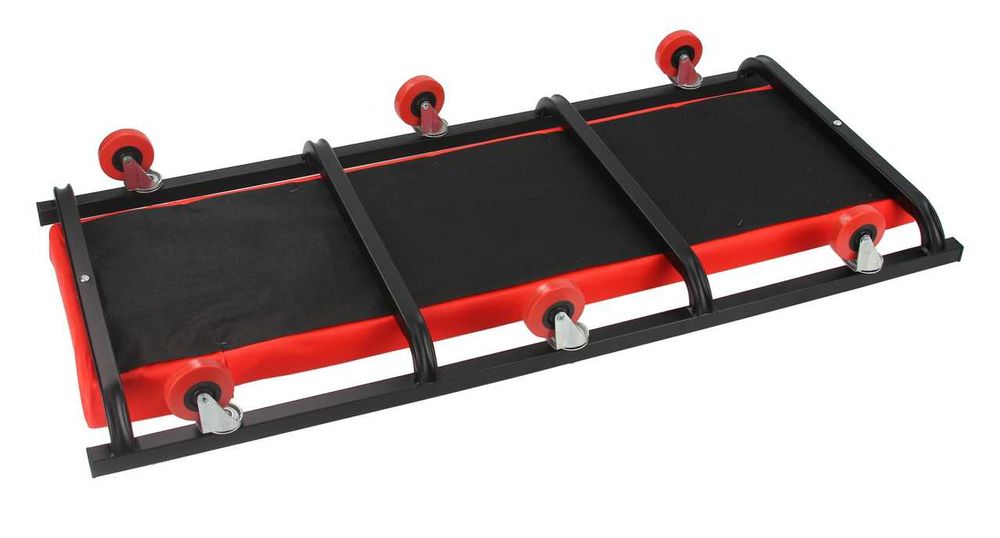 Leżanka warsztatowa LEŻAK WÓZEK 6-kołowa 36" CZERWONA WYTRZYMAŁA