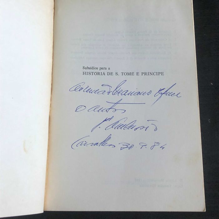 subsídios para a história de S. Tomé e Príncipe - António Ambrósio -Assinado