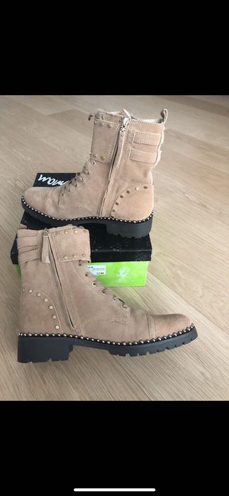 Botki kowbojki,motocyklowe firmy Sam Edelman model Jennifer rozmiar 43