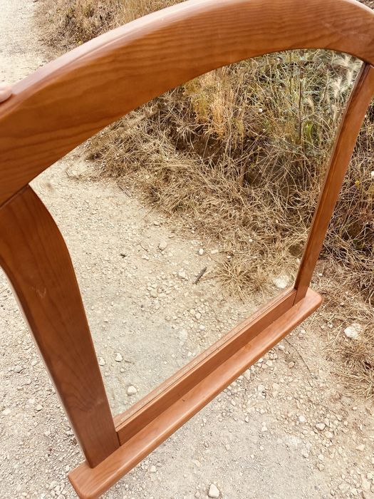 Espelho cómoda de madeira maciça