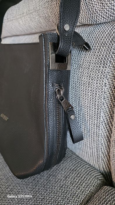 Klasyczna Czarna Torebka na Ramie /Styl Shopper/ inspirowana stylem Guess