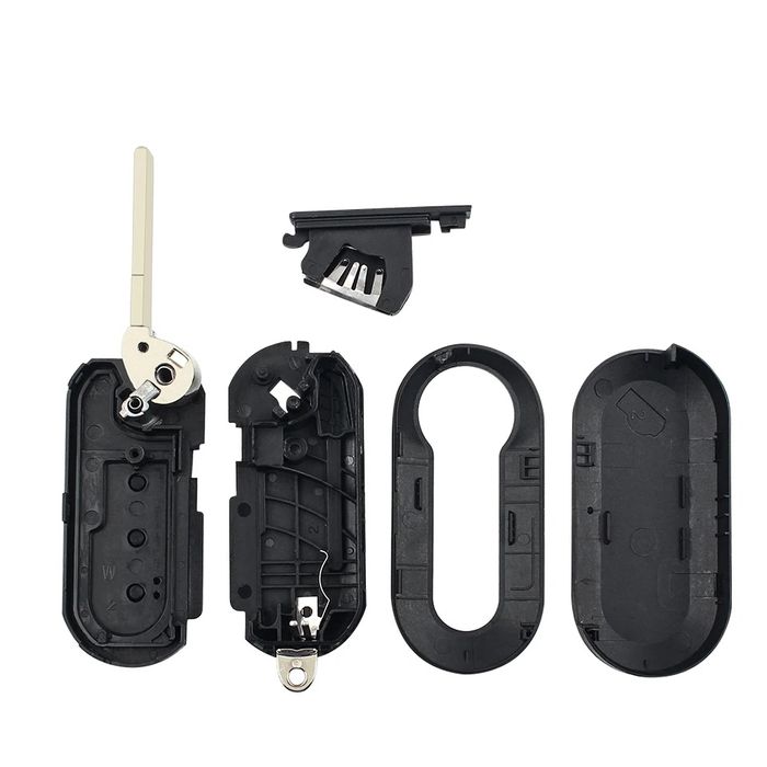 Carcaça capa chave Fiat 3 botões (Novo) com Logótipo