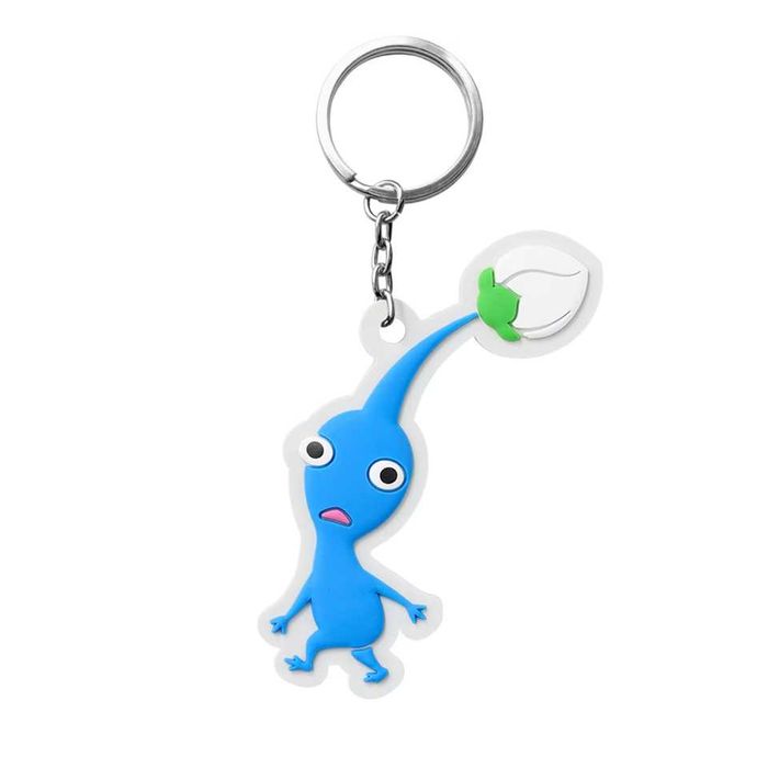 Porta-chaves 3D de borracha Pikmin 4 (Pikmin azul)