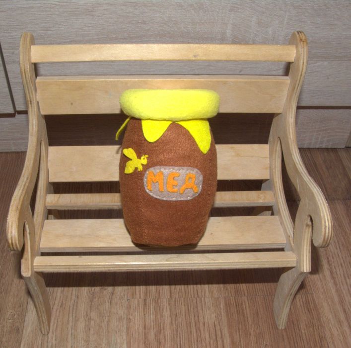 Горщик з медом з фетру, іграшка