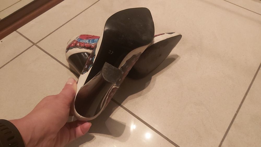 Szpilki kolorowe w motyle r.37