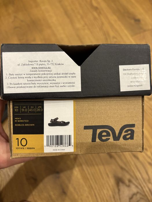 Sandały TEVA trekkingowe rozm. 43 czarne