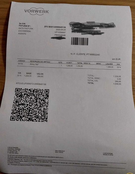 Bimby TM7 – Como Nova (1 só uso) | Com Caixa e Película ecrã